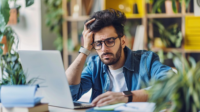 Free ai generated workplace stress illustration