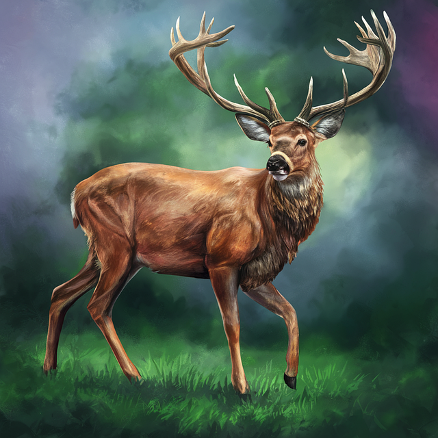 Free ai generated deer venison illustration