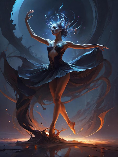 Free dance ballet dancer illustration