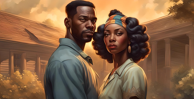 Free couple love romance illustration
