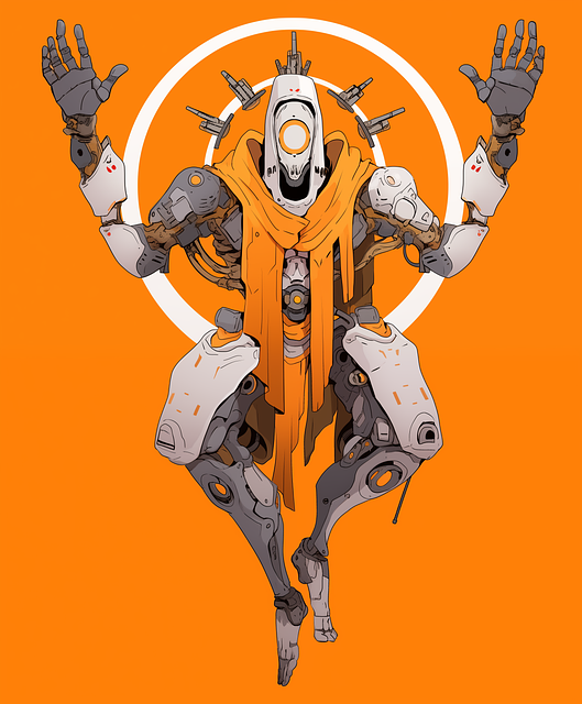 Free ai generated robot robotics illustration