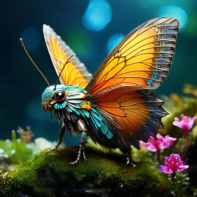 Free ai generated butterfly insect illustration