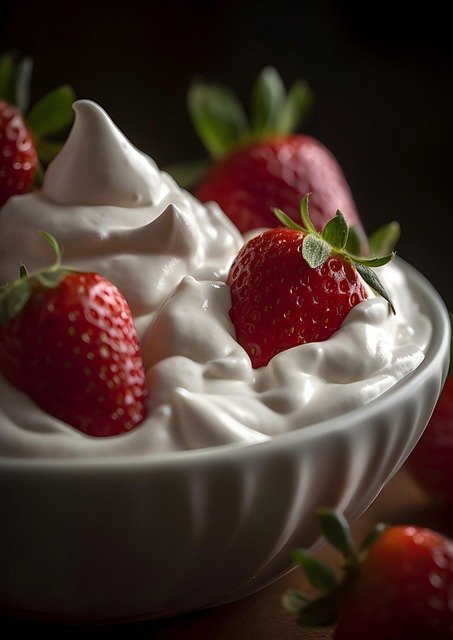 Free ai generated yogurt dessert illustration