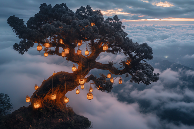 Download free HD stock image of Ai Generated Tree Free ai generated tree nature illustration