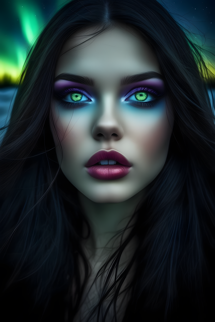 Free ai generated woman vampire illustration