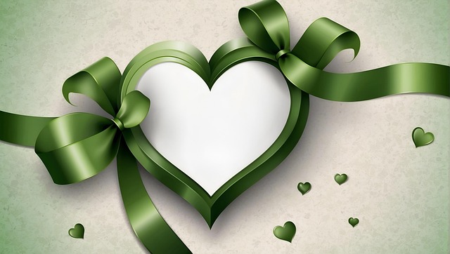 Free heart gift ribbon illustration