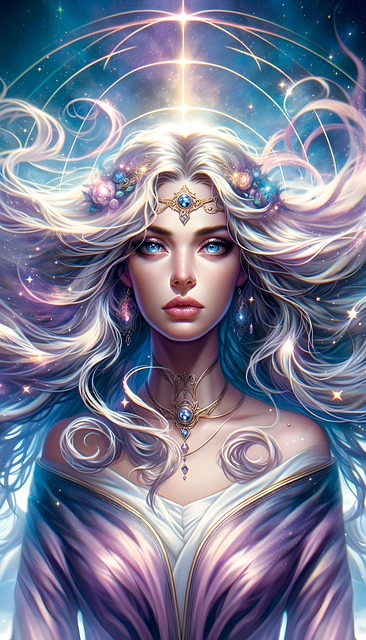 Free ai generated woman mystical illustration
