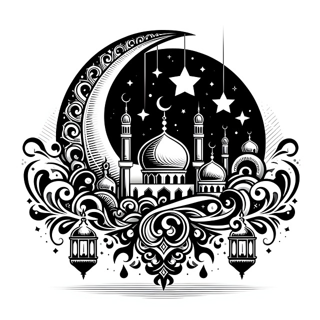 Free ai generated mubarak eid illustration