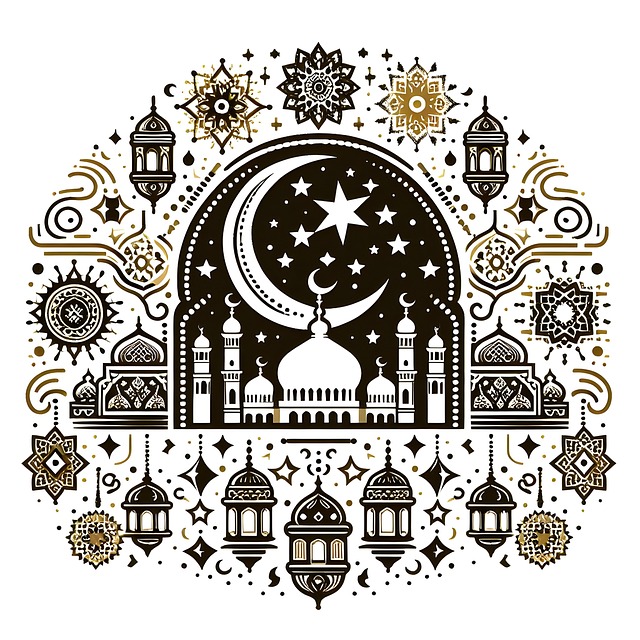 Free ai generated mubarak eid illustration