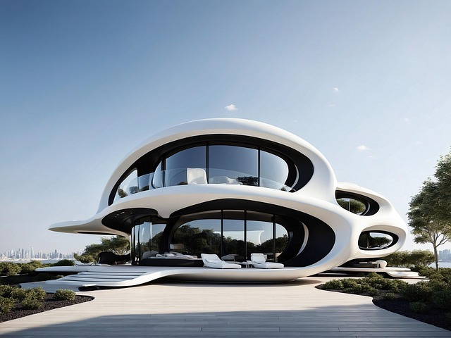 Free ai generated architecture building illustration