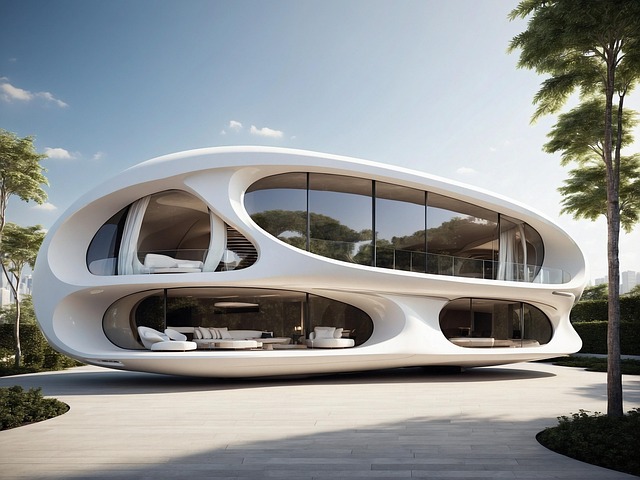 Free ai generated architecture building illustration