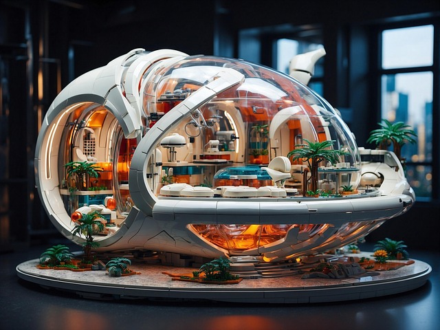 Download free HD stock image of Ai Generated Capsule Free ai generated capsule pod illustration