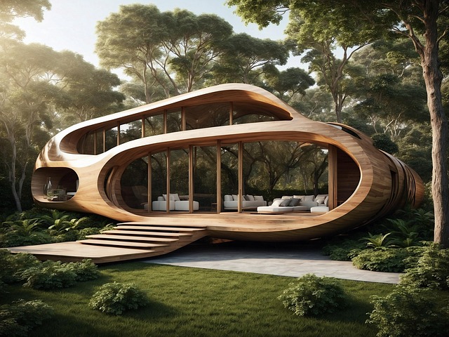 Free ai generated building architecture illustration