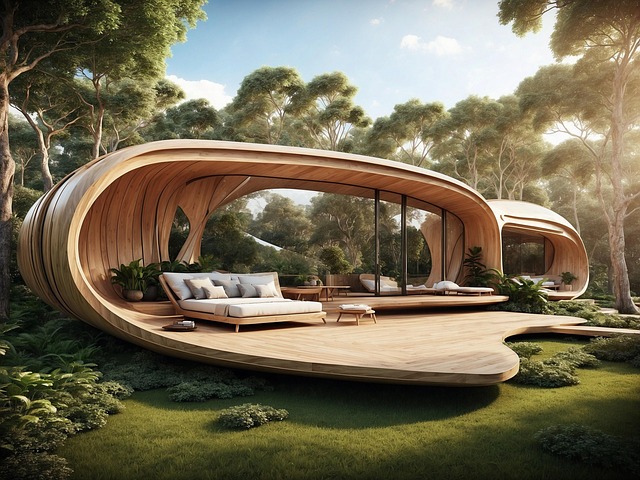 Free ai generated building architecture illustration