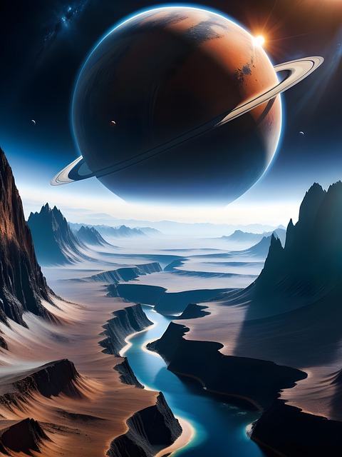Ai Generiert, Planet, Landschaft, Raum