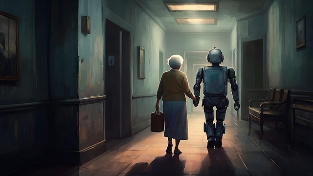 Free ai generated nursing robot illustration