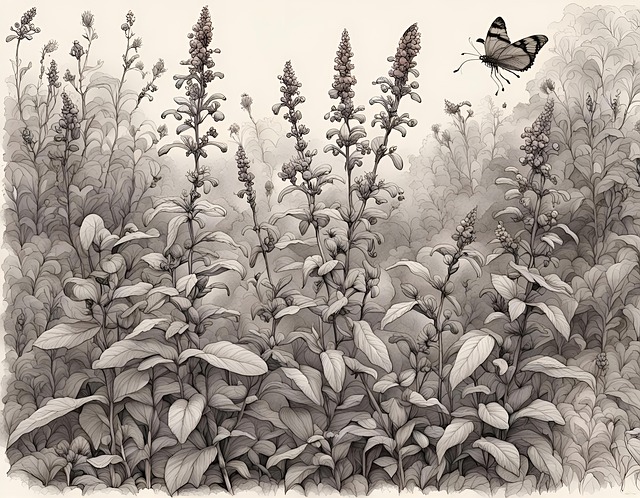 Download free HD stock image of Lavender Wild Free lavender wild butterfly illustration