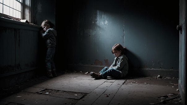 Ai Genereret, Børn, Forladt, Trist