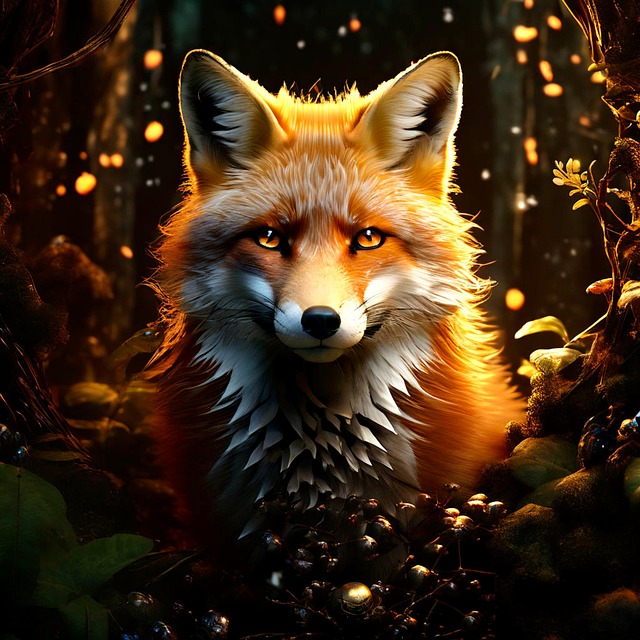 Free ai generated fox animal illustration