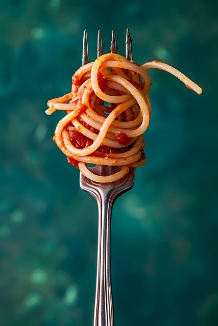 Free ai generated pasta fork illustration