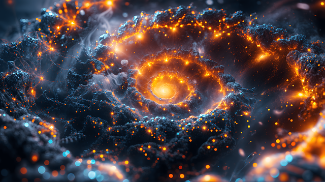 Free ai generated glow fantasy illustration