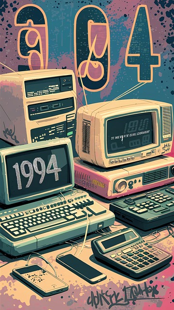 Free ai generated computer 1994 illustration
