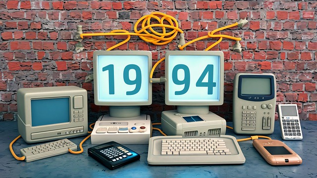 Free ai generated computer 1994 illustration