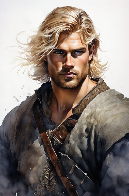 Free man young warrior illustration