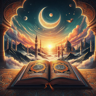 Ai Gerado, Livros, Quran, Muçulmano, Céu