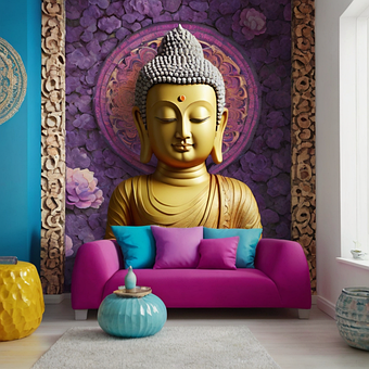 Free Ai Generated Buddha illustration and picture