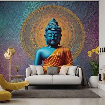 Free Ai Generated Buddha illustration and picture