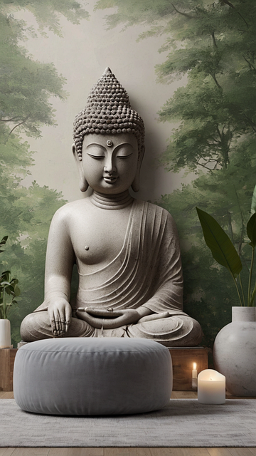 Free Ai Generated Buddha illustration and picture