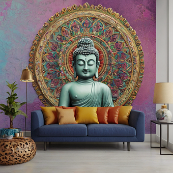 Free Ai Generated Buddha illustration and picture