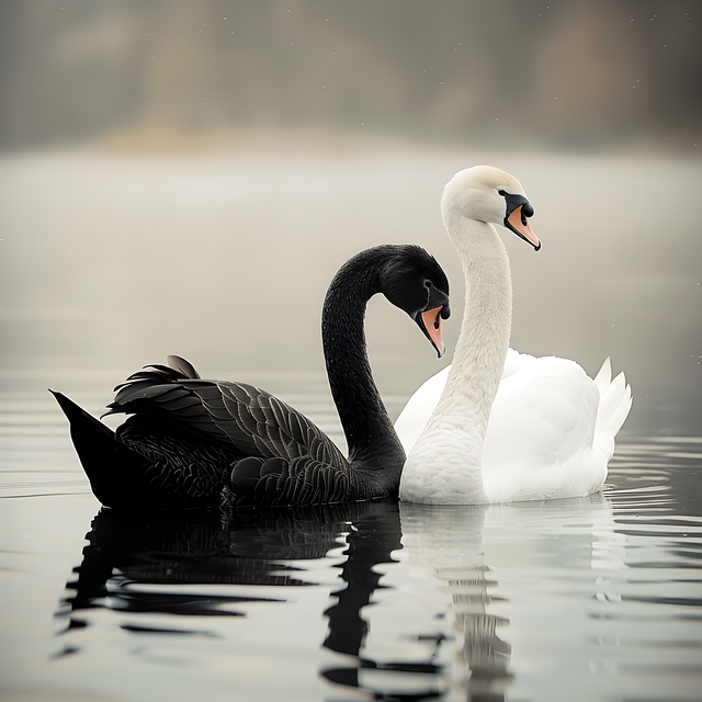 Ai Generado, Cisnes, Animales