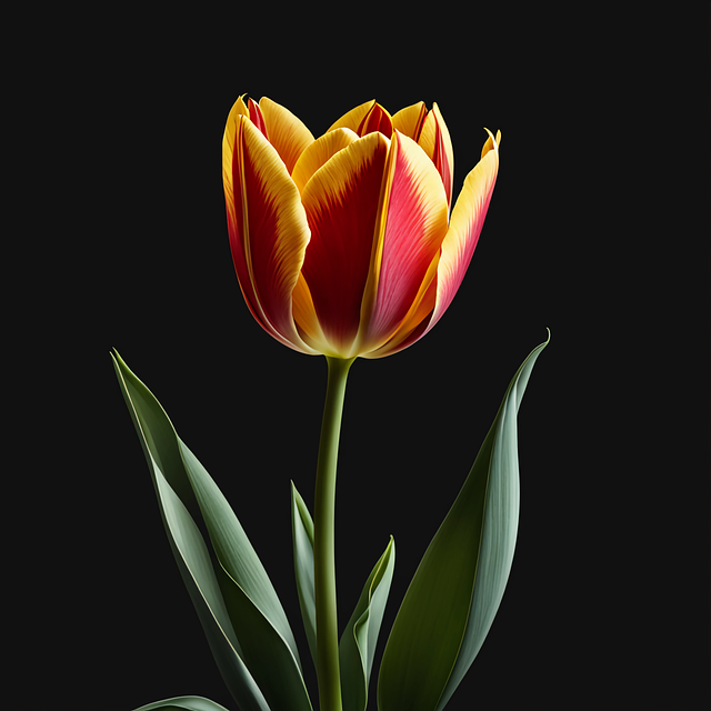 Download free HD stock image of Ai Generated Tulip Free ai generated tulip flower illustration