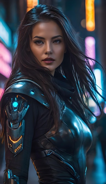 Free ai generated female assassin illustration