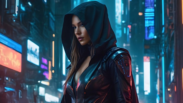 Free ai generated female assassin illustration