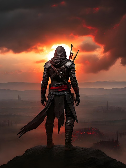 Download free HD stock image of Ai Generated Male Assassin Free ai generated male assassin nature illustration