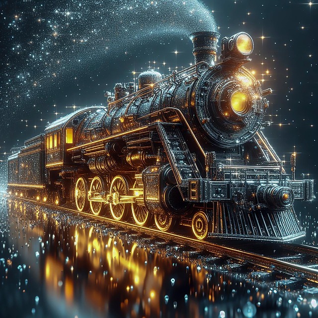 Download free HD stock image of Ai Generated Steam Free ai generated steam locomotive illustration
