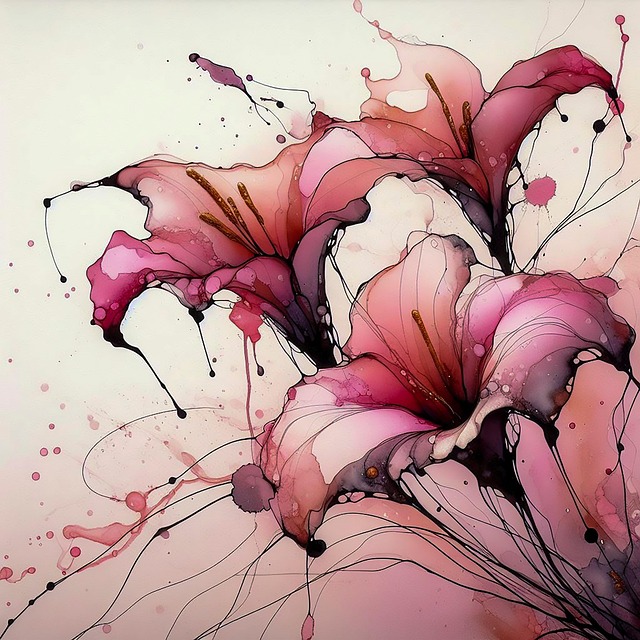 Free ai generated flower lily illustration