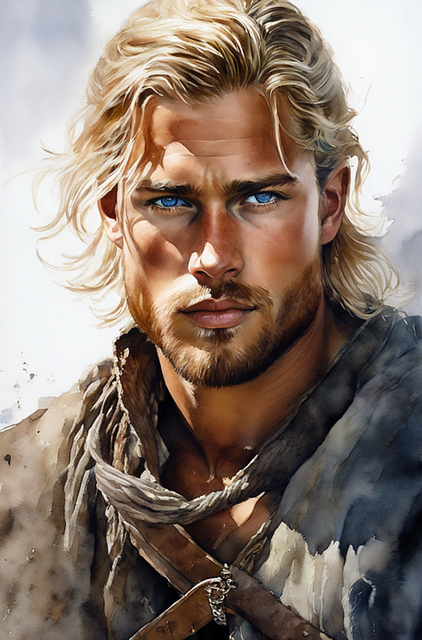 Download free HD stock image of Ai Generated Man Free ai generated man warrior illustration