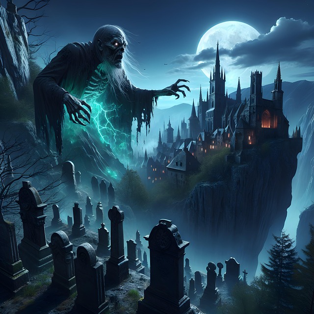 Free ai generated spirit horror illustration