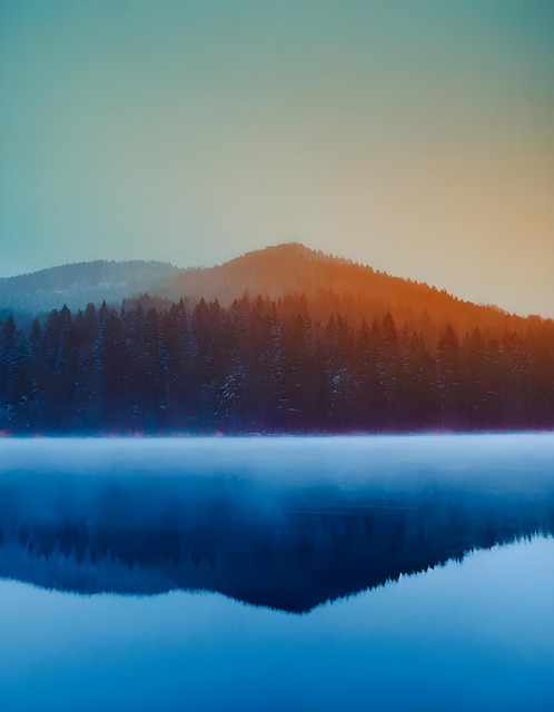 Natureza, Lago, Agua, Pôr Do Sol