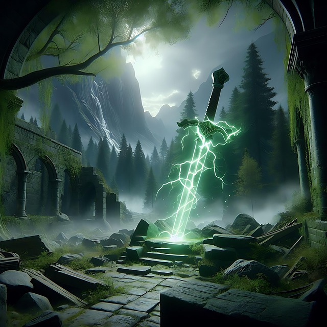 Free Sword Lightning illustration and picture