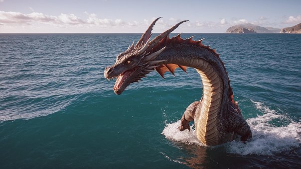 Trække På, Fantasi, Ocean, Bølger, Natur