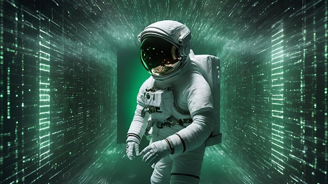 Astronaut, Matrix, Virtuell