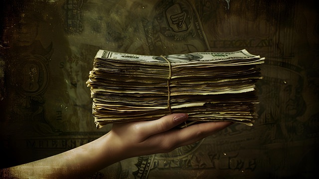 Free ai generated money stack illustration