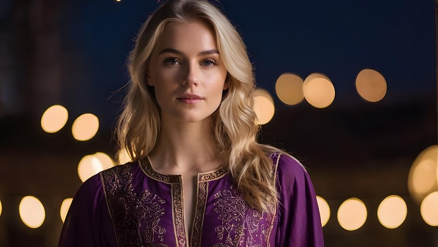 Frau, Weiblich, Mode, Violett, Bokeh