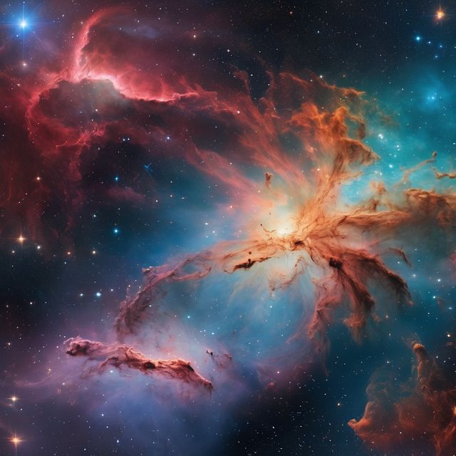 Free space nebula cosmic illustration