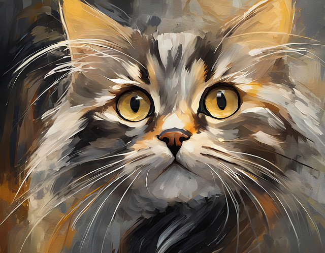 Free ai generated cat animal illustration